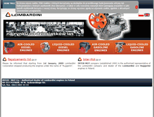 Tablet Screenshot of lombardini.com.pl